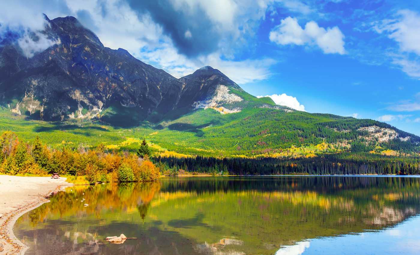 Pyramid Lake and Pyramid Mountain