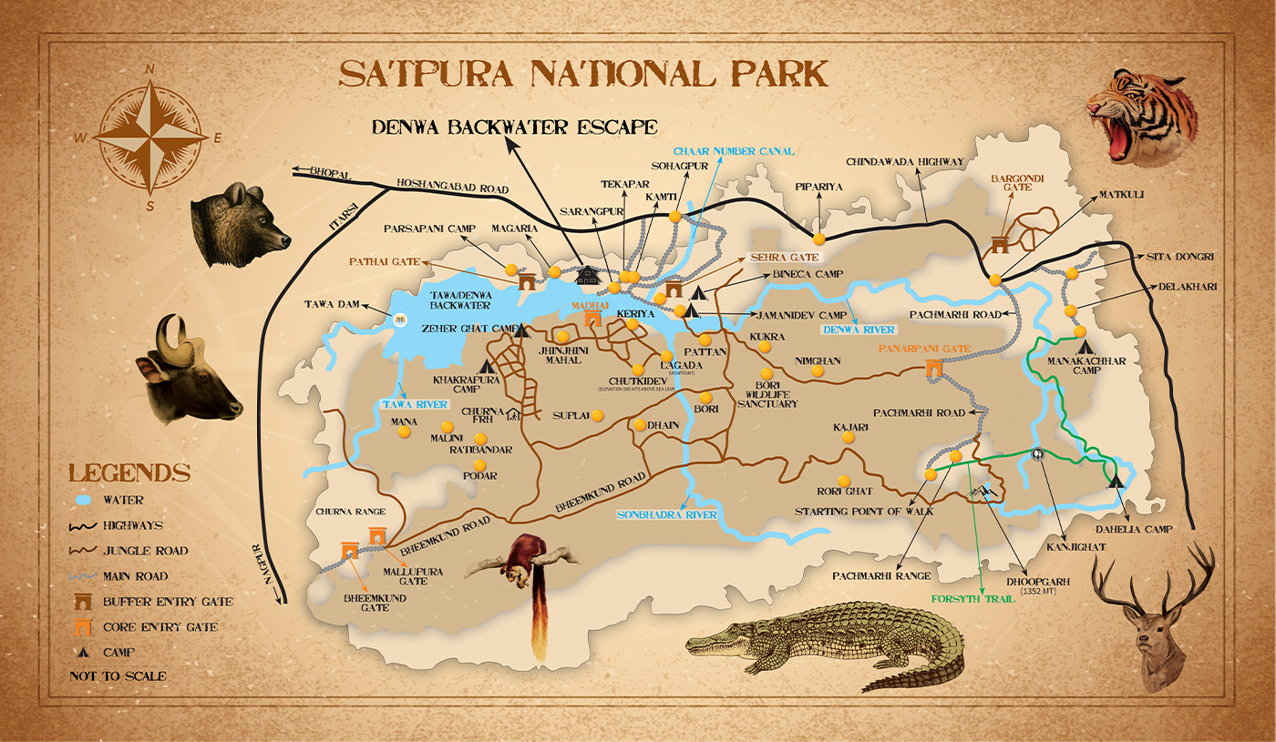 map-satpura-national-park