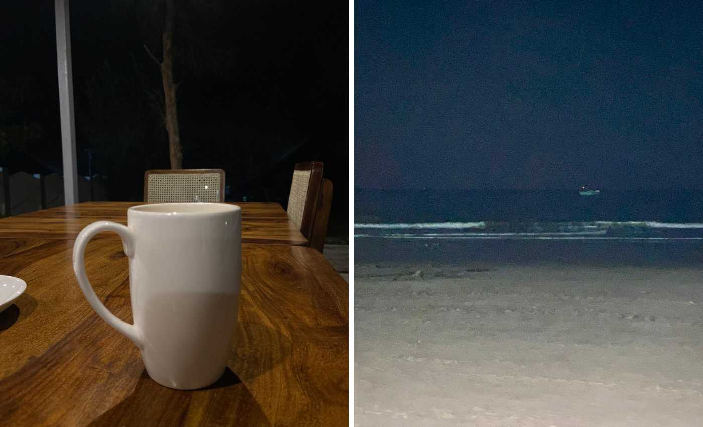 Evening at Praveg Resort With cappuccino