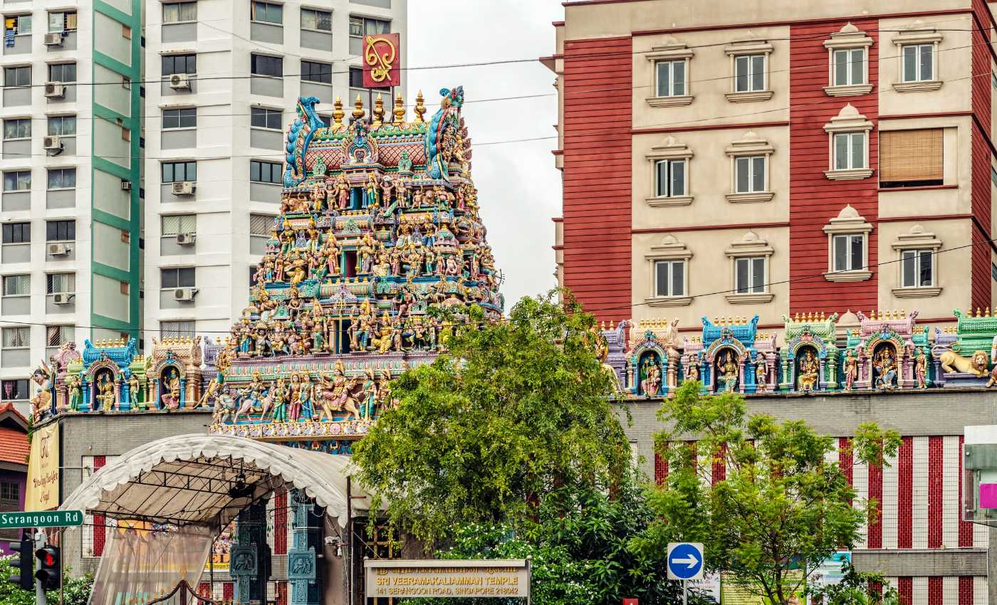 Sri Veeramakaliamman Hindu temple in Little India, Singapore