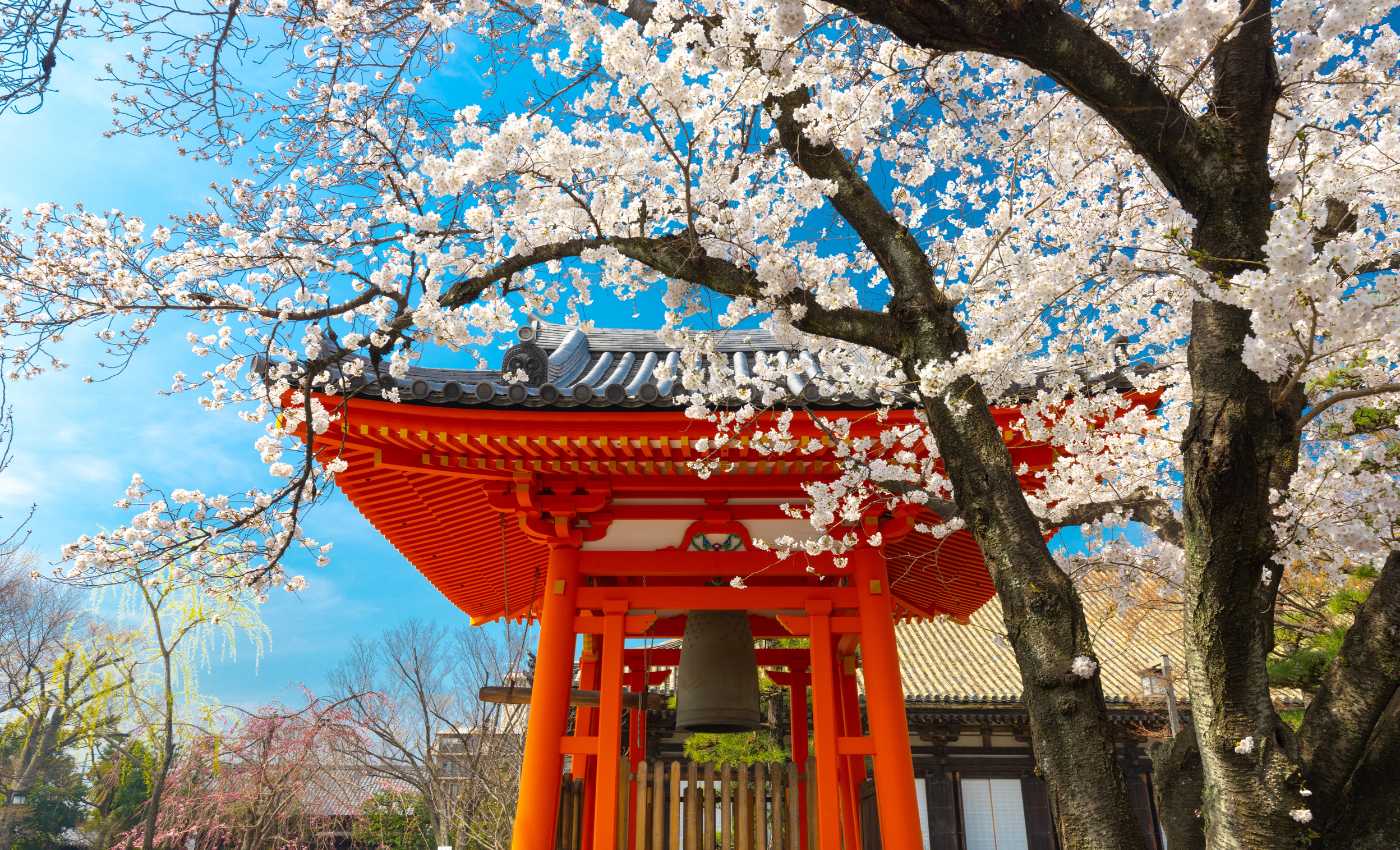 Japanese Temple at Spring