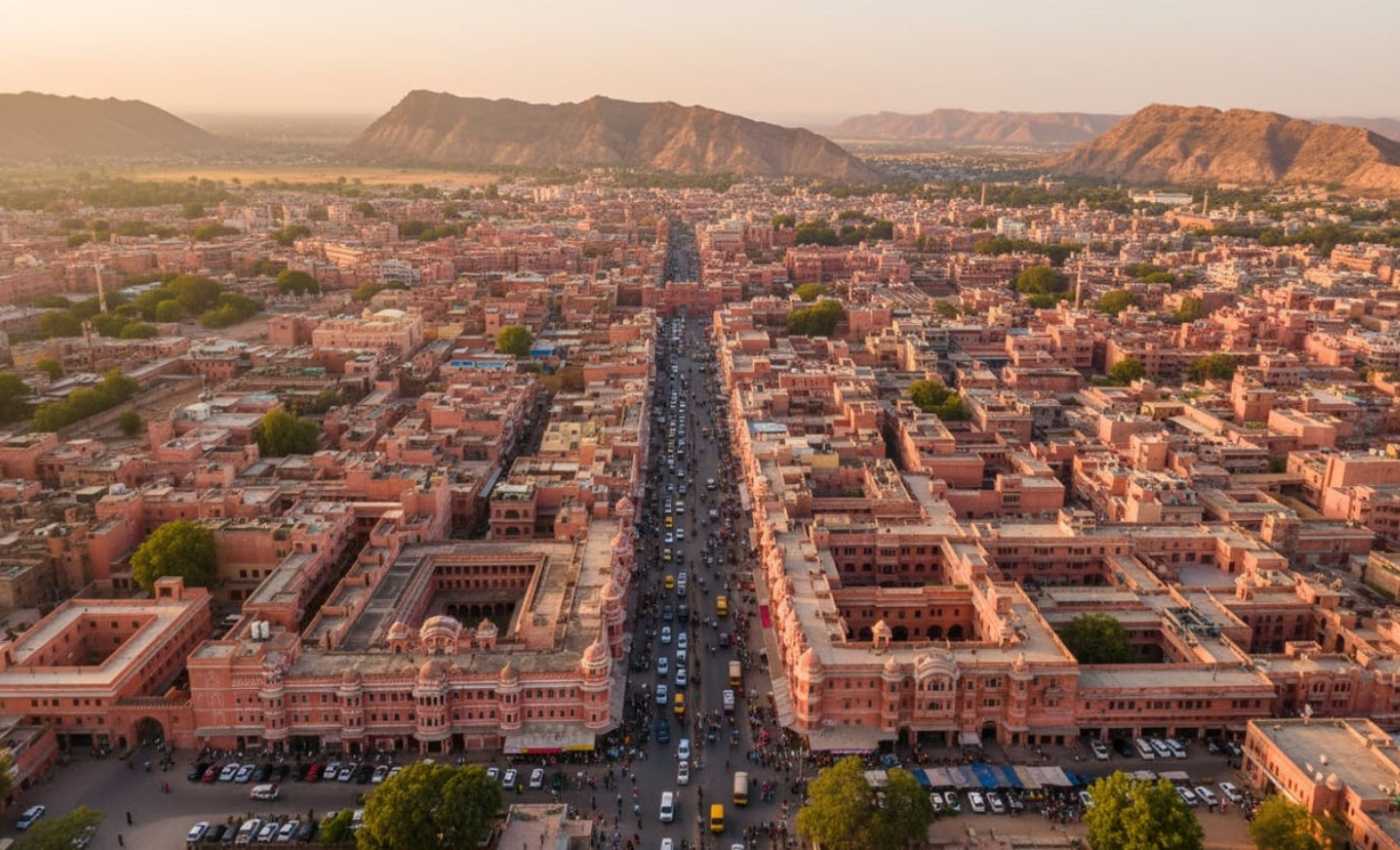 Jaipur from top view