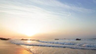 Sunrise at chandrabhaga beach